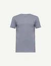 Allsaints Tonic V-neck Cotton-jersey T-shirt In Detroit Blue