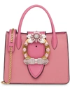 Miu Miu 'madras Lady' Handtasche In Pink