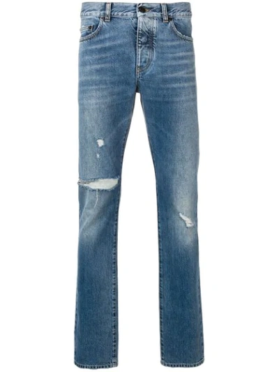 Saint Laurent Slim Jeans In Blue