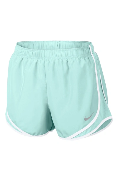 Nike Dry Tempo Running Shorts In Teal Tint/ White/ Grey