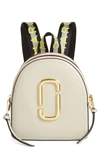 Marc Jacobs Pack Shot Color Block Leather Backpack In Grey