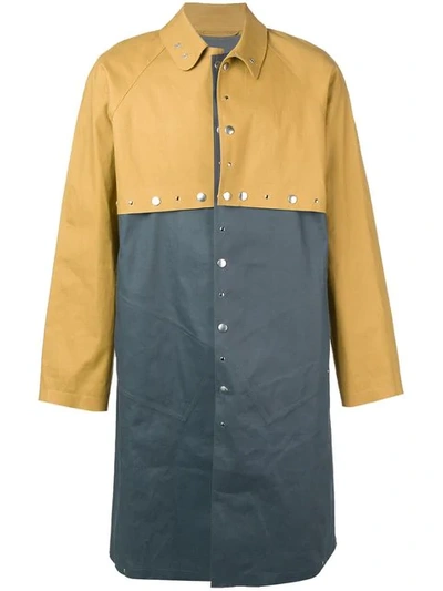 Mackintosh 0004 Autumn & Iron Grey Bonded Cotton 0004 Two Layer Coat
