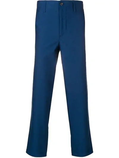 Etro Elasticated Chino Trousers In Blue