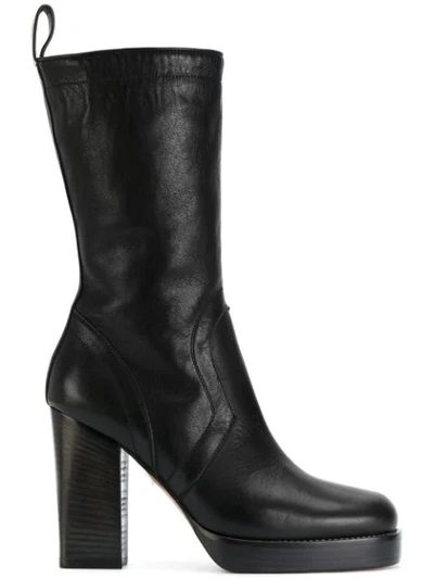 Rick Owens Classic Chunky Boots In Black