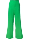 P.a.r.o.s.h High Rise Wide Leg Trousers In Green
