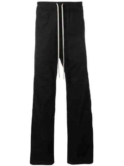 Rick Owens Drkshdw Wide Leg Trousers In Black