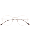 Ray Ban Round Frame Optical Glasses In Silver