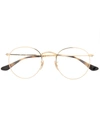 Ray Ban Ray-ban Brille Mit Rundem Gestell - Gold