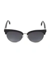 Fendi 55mm Butterfly Sunglasses In Black