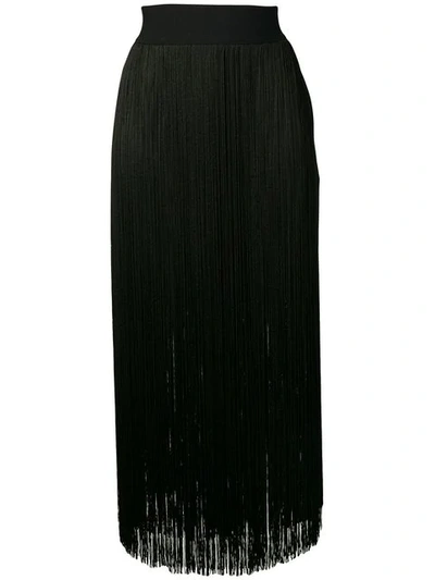 Smarteez Fringe Skirt In Black