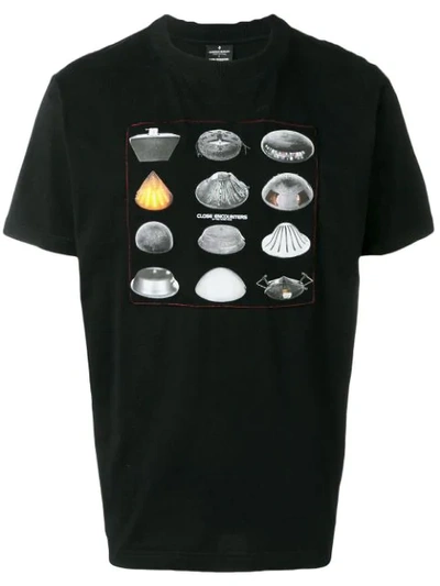 Marcelo Burlon County Of Milan Spaceships T-shirt In Black
