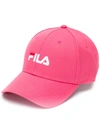 Fila Logo Baseball Cap In Pink