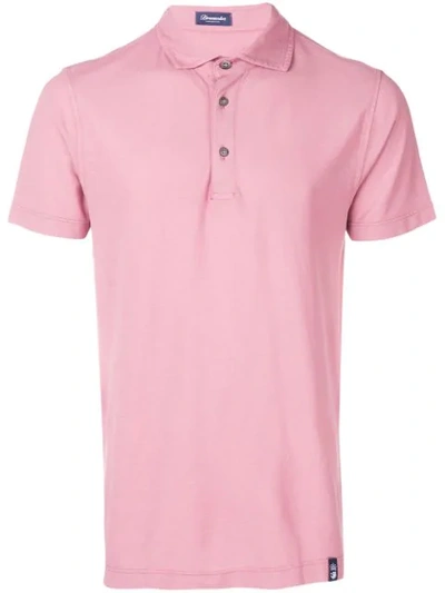 Drumohr Classic Polo Shirt In Pink