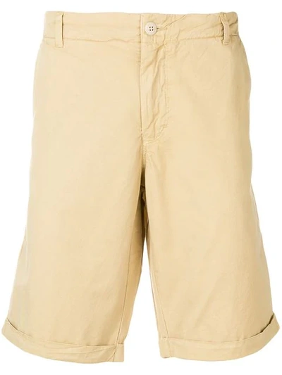 Woolrich Turn Up Hems Shorts In Nude