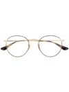 Ray Ban Tortoiseshell Glasses In Gold