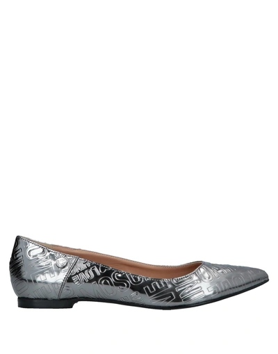 Love Moschino Ballet Flats In Silver