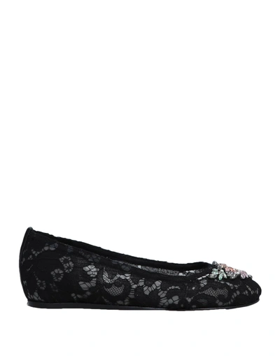 Le Silla Ballet Flats In Black