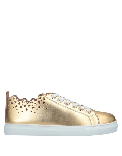 Twinset Sneakers In Gold