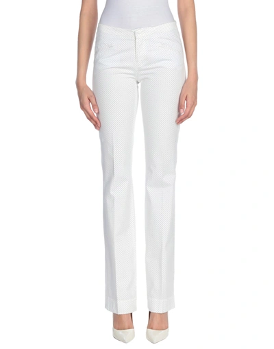 Pt0w Casual Pants In White