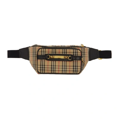 Burberry The Large 1983 Check Link Bum Bag In Black