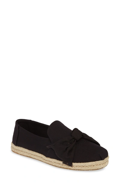 Toms Deconstructed Alpargata Slip-on In Black Knot Canvas