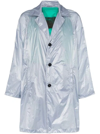 Raf Simons 3b Single Breasted Raincoat In Grey