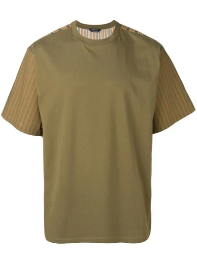 Qasimi Block Stripe T-shirt In Green