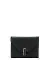 Valextra Iside Envelope Wallet In Black