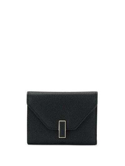 Valextra Iside Envelope Wallet In Black