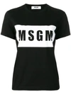 Msgm Logo T In Black