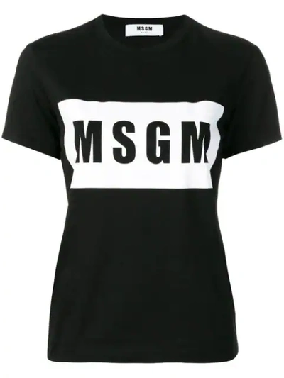 Msgm Logo T In Black