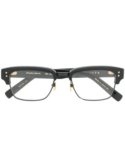 Dita Eyewear Statesman Restangular Glasses - Black