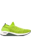 Diesel S-kb Athl Sock Sneakers In Green