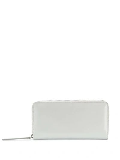 Maison Margiela Zipped Continental Wallet In White