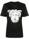 Versace Medusa Print T In Black