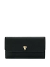 Valextra Brera Foldover Wallet In Black