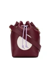 Fendi Mon Tresor Bucket Bag In Burgundy