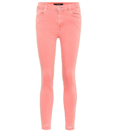 J Brand Alana High-rise Skinny Jeans In Pink