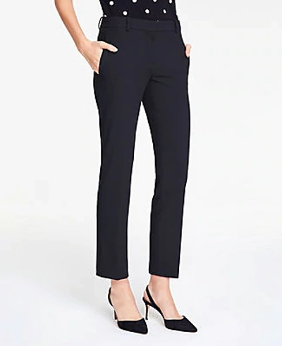 Ann Taylor The Tall Ankle Pant In Bi-stretch In Black