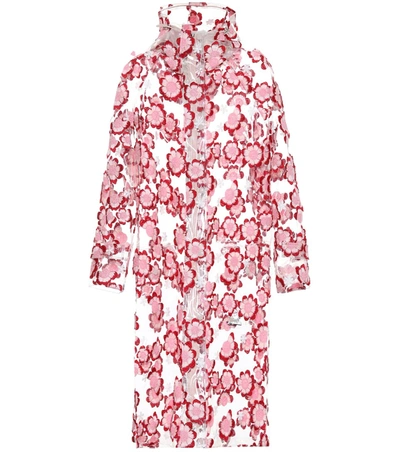 Moncler Genius 4 Moncler Simone Rocha Embroidered Raincoat In Pink