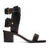 Isabel Marant Black Vegetal Iconic Jaeryn Sandals