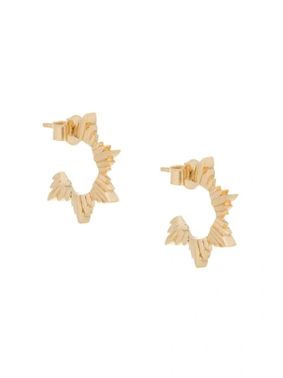 Meadowlark Maiden Hoop Earrings In Gold