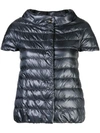 Herno Short Padded Jacket In Blue