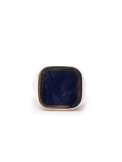 Maison Margiela Chunky Ring In Blue