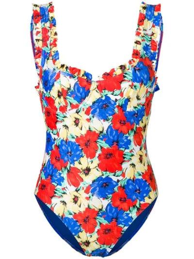 Rixo London Floral One In Blue