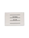 Thom Browne Paper Label Wallet In White