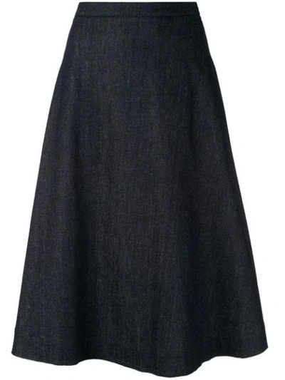 Lanvin Flared Skirt In Blue