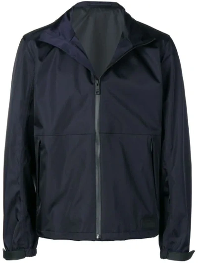 Prada Full-zip Lightweight Jacket In Blue