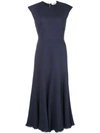 Gabriela Hearst Crowther Midi Dress In Blue