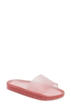 Melissa Beach Slide Sandal In Pink Summer